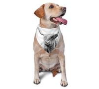 Portrait d'une Vache des Highlands, Bandanas pour Chien, Chat, Chiot, écharpes, Mouchoir Lavable pour Animaux de Compagnie