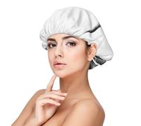 Portrait d'une vache des Highlands,Bonnet de nuit en satin réglable en soie pour adulte, bonnet de nuit élastique pour femme
