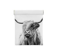 Portrait d'une Vache Highland, Sac de Rangement pour Femmes, Portefeuille supérieur à Presser, Petit Porte-Monnaie, Pochette de Changement