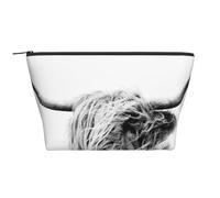 Portrait d'une Vache Highland, Trousse de Toilette Trousse de Maquillage Sac à cosmétiques Trousse de Toilette de Voyage Portable