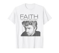 Portrait en Noir et Blanc de George Michael T-Shirt