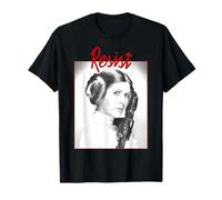 Portrait en noir et blanc de la princesse Leia Resist de Star Wars T-Shirt