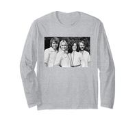 Portrait et arrivée du Groupe Pop suédois Abba, 1976 Manche Longue