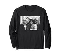 Portrait et arrivée du Groupe Pop suédois Abba, 1976 Manche Longue