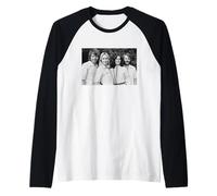 Portrait et arrivée du Groupe Pop suédois Abba, Promo 1976 Manche Raglan