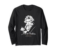 Portrait et Signature Ludwig Van Beethoven Manche Longue