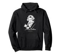 Portrait et Signature Ludwig Van Beethoven Sweat à Capuche