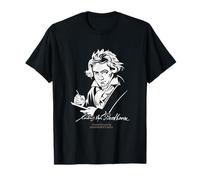 Portrait et Signature Ludwig Van Beethoven T-Shirt