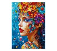 Portrait Fleur 1000 Pièces Mini Puzzle pour Adultes | 52x38cm Carton, Décoration de chambre, Coupe précise, Cadeau de rassemblement, Formation de concentration