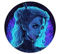 Portrait Gothique Adultes Puzzles circulaires 1000 pièces Puzzles en Carton 67,5x67,5 cm