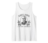 Portrait Historique de Warren G Harding Retour à la normalité Débardeur