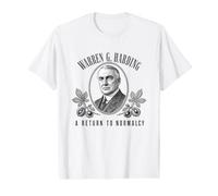 Portrait Historique de Warren G Harding Retour à la normalité T-Shirt Graphique avec Valeur