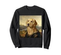 Portrait inspiré de Mona Lisa Golden Retriever Sweatshirt
