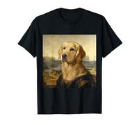 Portrait inspiré de Mona Lisa Golden Retriever T-Shirt