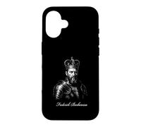 Portrait médiéval de Frederick Barbarossa Roi Empereur Coque pour iPhone 16