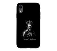 Portrait médiéval de Frederick Barbarossa Roi Empereur Coque pour iPhone XR