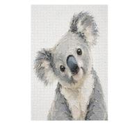 Portrait Mignon de Koala Puzzle 1000 Pièces en Bois, Défi de Réflexion