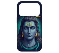 Portrait Minimal de Shiva Croissant de Lune Art Spirituel Coque pour iPhone 17 Pro