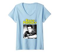 Portrait officiel Elvis Presley T-Shirt avec Col en V