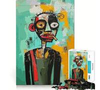 Portrait Original d'un Homme après Le Travail Puzzle de 1000 pièces pour Adultes Jeu de réflexion Stimulant Amusant à Partager Découpe de qualité Cadeau Exquis (50x75cm)
