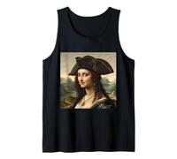 Portrait Pirate inspiré de Mona Lisa avec Chapeau tricorne Débardeur