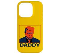 Portrait Pop Art Stoic Trump avec légende « Daddy » Coque pour iPhone 14 Pro