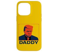 Portrait Pop Art Stoic Trump avec légende « Daddy » Coque pour iPhone 14 Pro Max