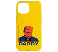 Portrait Pop Art Stoic Trump avec légende « Daddy » Coque pour iPhone 15