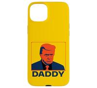 Portrait Pop Art Stoic Trump avec légende « Daddy » Coque pour iPhone 15 Plus