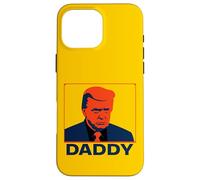 Portrait Pop Art Stoic Trump avec légende « Daddy » Coque pour iPhone 16 Pro Max