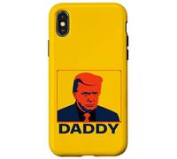 Portrait Pop Art Stoic Trump avec légende « Daddy » Coque pour iPhone X/XS