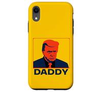 Portrait Pop Art Stoic Trump avec légende « Daddy » Coque pour iPhone XR