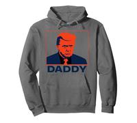 Portrait Pop Art Stoic Trump avec légende « Daddy » Sweat à Capuche