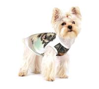 Portrait réaliste de Bouvier Bernois Berner,T-Shirt sans Manches en Coton pour Animaux de Compagnie, Gilet Respirant, Extensible et Doux,S