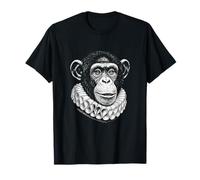 Portrait Renaissance Chimpanzé Art Singe Noble Vintage T-Shirt