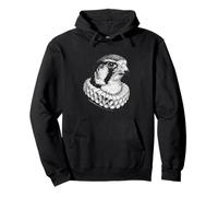 Portrait Renaissance Faucon Art Oiseau Noble Vintage Sweat à Capuche