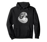 Portrait Renaissance Faucon Art Oiseau Noble Vintage Sweat à Capuche