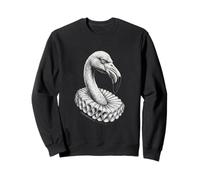 Portrait Renaissance Flamant Art Oiseau Noble Vintage Sweatshirt