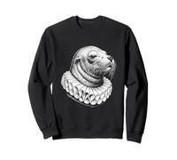 Portrait Renaissance Lion de Mer Art Animal Noble Vintage Sweatshirt