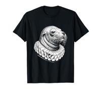 Portrait Renaissance Lion de Mer Art Animal Noble Vintage T-Shirt