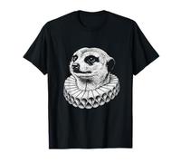 Portrait Renaissance Suricate Art Animal Noble Vintage T-Shirt