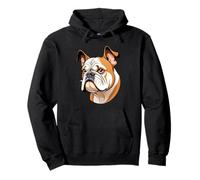 Portrait stylisé d’un bouledogue en style cartoon Sweat à Capuche
