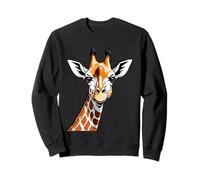 Portrait stylisé d’Une Girafe sur Fond Blanc Sweatshirt