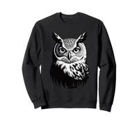 Portrait symétrique du Grand Hibou à Cornes Sweatshirt