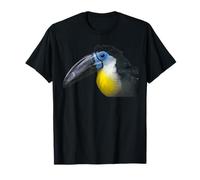 Portrait Toucan à Gorge Jaune - Oiseau Tropical de la forêt Tropicale T-Shirt