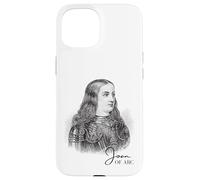 Portrait Vintage Jeanne d'arc Guerrier catholique Art Historique Coque pour iPhone 15