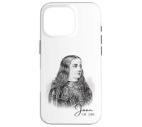 Portrait Vintage Jeanne d'arc Guerrier catholique Art Historique Coque pour iPhone 16 Pro