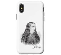 Portrait Vintage Jeanne d'arc Guerrier catholique Art Historique Coque pour iPhone X/XS