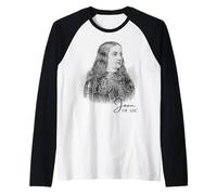 Portrait Vintage Jeanne d'arc Guerrier catholique Art Historique Manche Raglan