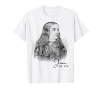 Portrait Vintage Jeanne d'arc Guerrier catholique Art Historique T-Shirt